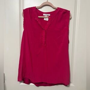 NWT Pink Sleeveless Blouse size XXL